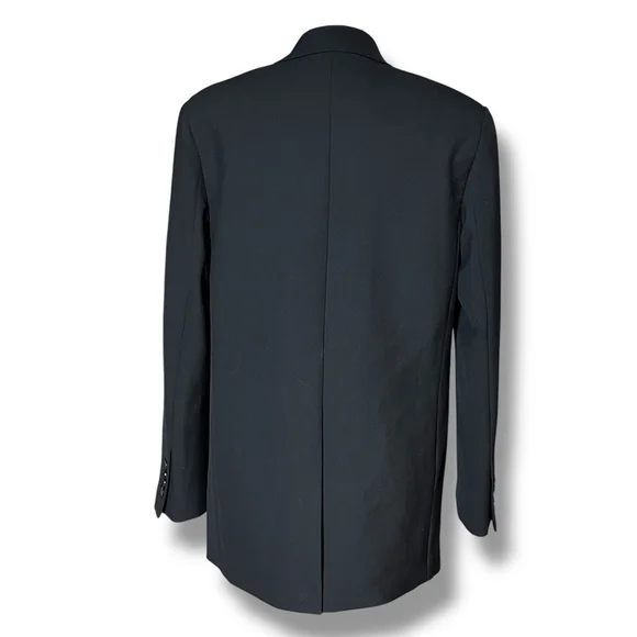 Aritzia Babaton Kleos Blazer Lined Single Breasted Notch Lapel SM Black Vented - Picture 8 of 12